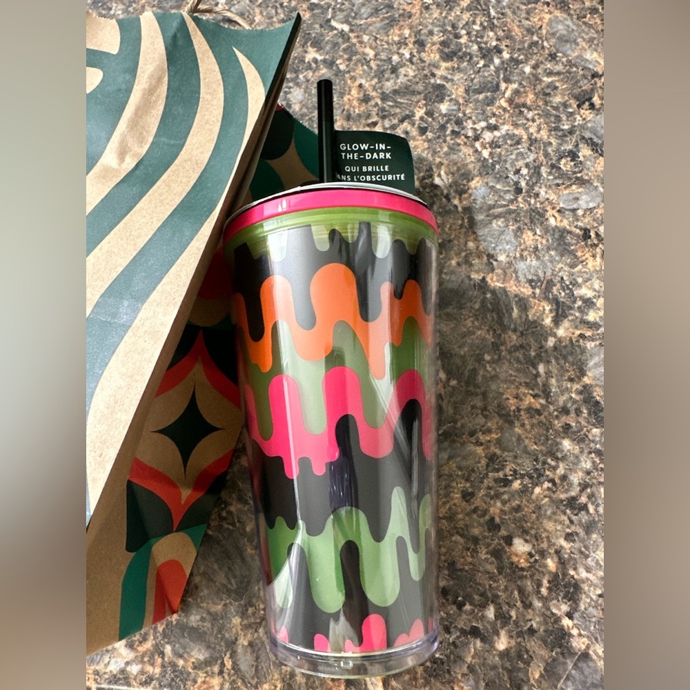 NWT Starbucks Halloween 2023 Grande Glow in the Dark Drip 16oz. Tumbler - Picture 4 of 5